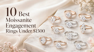 10 Best Moissanite Engagement Rings Under $1500