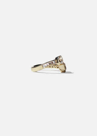 2.0ct Asscher Moissanite Diamond Tension Style Engagement Ring With Matching Band