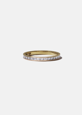 Graceful 2.0ct round pave moissanite wedding band top view