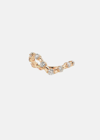 1.0ct Pear Diamond Curved Band Engagement Ring With Wedding Band | Bridal Ring Set