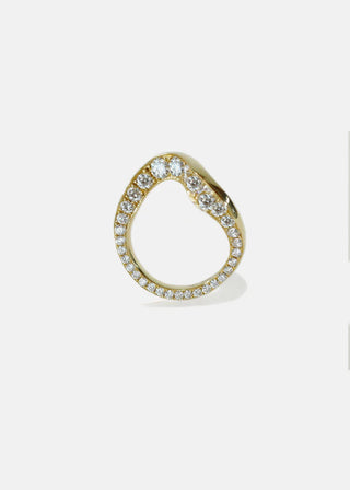 1.50ct Pear Floating Diamond Curved Band Unique Engagement Ring With Wedding Pave Band