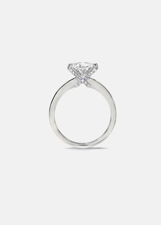 3.0ct Oval Cut XO Hidden Diamond Solitaire Timeless Engagement Rings With Wedding Band