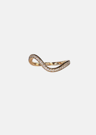 1.50ct Pear Diamond Unique Curved Engagement Ring With Matching Wedding Band
