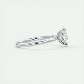 1.91CT Oval Cut Solitaire Moissanite Engagement Ring