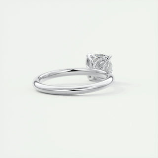 1.49CT Cushion Cut Solitaire Moissanite Engagement Ring