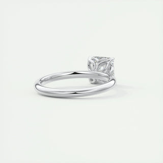 Radiant 2.03ct asscher solitaire moissanite ring sparkle close up