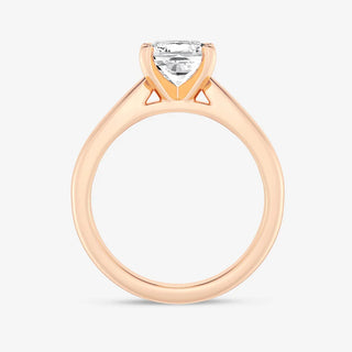 Graceful 1.0ct cushion solitaire moissanite ring sparkle close up