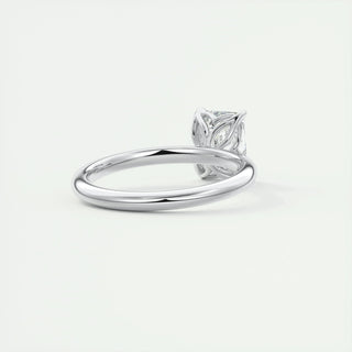 Dazzling 1.91ct emerald solitaire moissanite ring sparkle close up