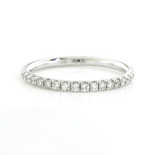 0.53ct Round Cut Full Eternity Moissanite Diamond Wedding Band