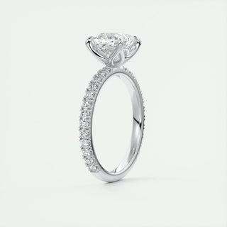 Chic 2.15ct cushion solitaire moissanite ring sparkle close up