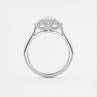 1.98 CT Marquise Cut Three Stone Moissanite Engagement Ring