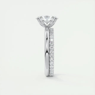 1.91CT Oval Cut Solitaire Moissanite Engagement Ring