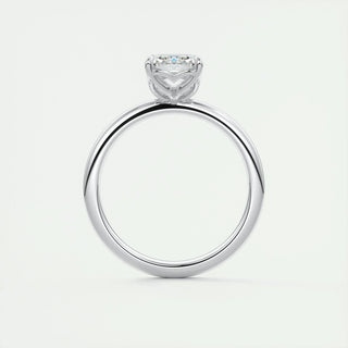 Timeless 1.91ct emerald solitaire moissanite ring front view
