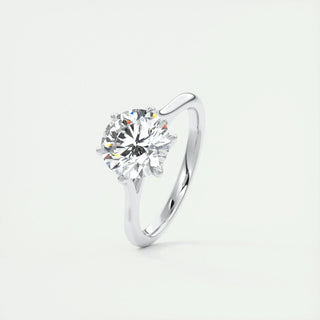 1.35CT Round Cut Solitaire Moissanite Diamond Engagement Ring