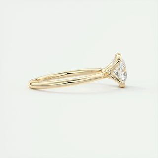 2.15 CT Cushion Half Bezel Solitaire Moissanite Engagement Ring