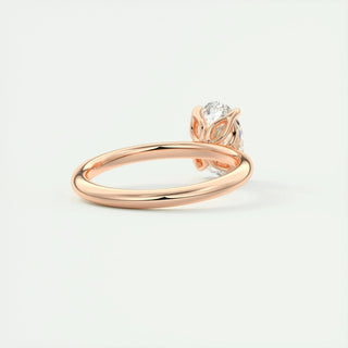 1.91CT Oval Cut Solitaire Moissanite Engagement Ring