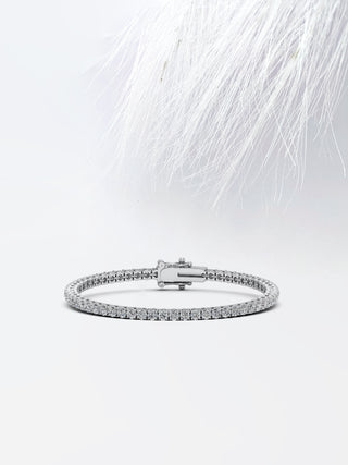 Moissanite Round Cut Tennis Diamond Bracelet