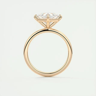 2.08 CT Princess Solitaire Dainty Moissanite Engagement Ring sparkle view