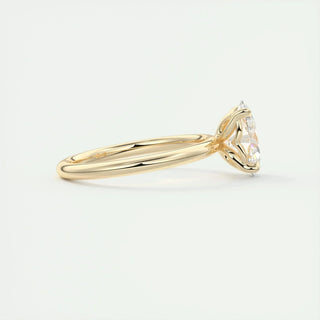1.91CT Oval Cut Solitaire Moissanite Engagement Ring