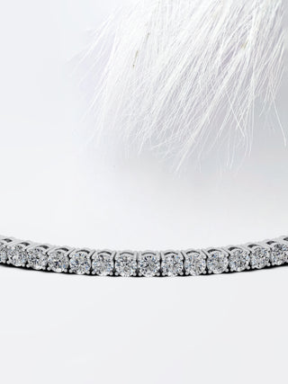 Moissanite Round Cut Tennis Diamond Bracelet