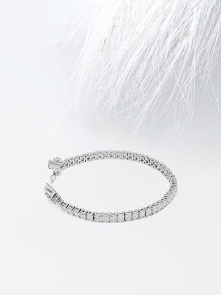 Princess Cut Moissanite Tennis Bracelet For Women