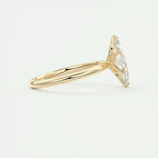 1.98 CT Marquise Cut Solitaire Moissanite Engagement Ring