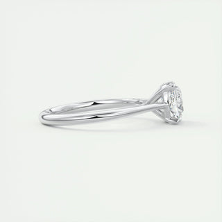 2.15 CT Cushion Cut Cathedral Solitaire Moissanite Engagement Ring