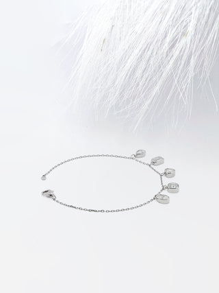 Five Stone Bezel Diamond Moissanite Bracelet
