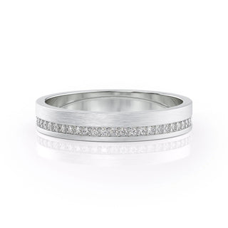 Ethan Round Cut Channel Moissanite Men's Diamond Wedding Band