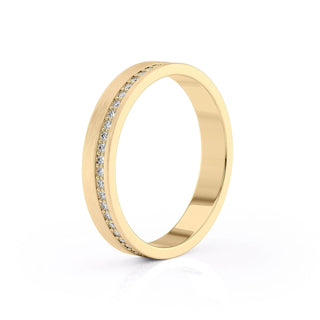 Ethan Round Cut Channel Moissanite Men's Diamond Wedding Band