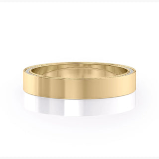 Round Brilliant Cut Halo Moissanite Wedding Band full view