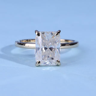2.0CT Radiant Cut Moissanite Diamond Solitaire Timeless Engagement Rings