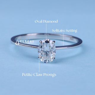 1.0 CT Round Brilliant Solitaire Moissanite Engagement Ring on hand