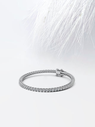 Moissanite Round Cut Tennis Diamond Bracelet