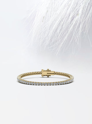 Moissanite Round Cut Tennis Diamond Bracelet