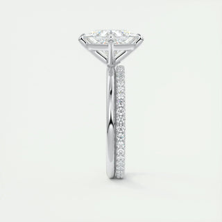 2.08 CT Princess Solitaire Dainty Moissanite Engagement Ring on hand