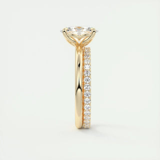 1.91CT Oval Cut Solitaire Moissanite Engagement Ring
