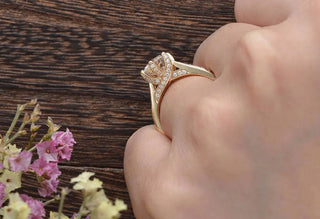 Chic 1.60ct round solitaire moissanite ring shown on a finger
