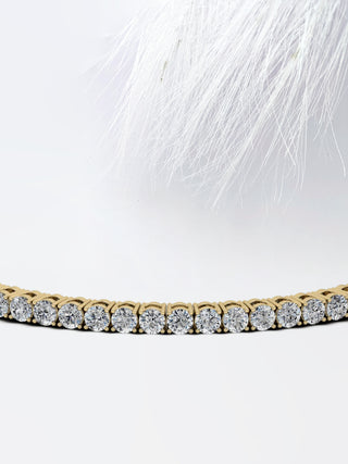 Moissanite Round Cut Tennis Diamond Bracelet
