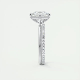 Chic 2.03ct asscher solitaire moissanite ring shown on a finger