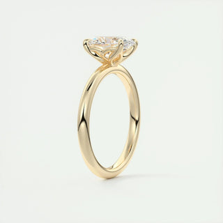 1.91CT Oval Cut Solitaire Moissanite Engagement Ring