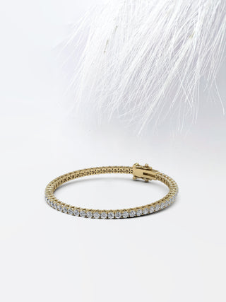 Moissanite Round Cut Tennis Diamond Bracelet