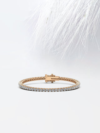 Moissanite Round Cut Tennis Diamond Bracelet