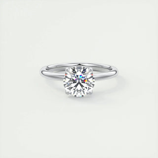 1.35 CT Round Cut Solitaire Moissanite Diamond Engagement Ring