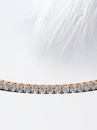 Moissanite Round Cut Tennis Diamond Bracelet
