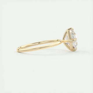 Chic 2.03ct asscher solitaire moissanite ring sparkle close up