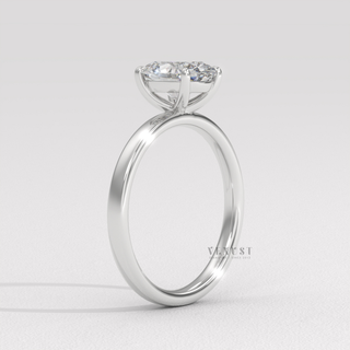 Moissanite rings oval cut with minimal design