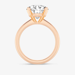 Radiant 1.0ct round solitaire moissanite ring sparkle close up