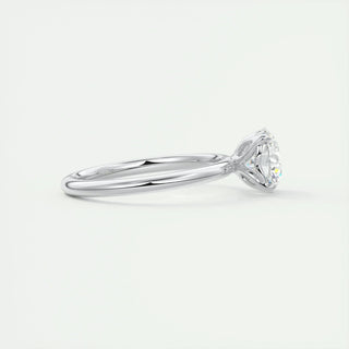 1.35 CT Round Cut Solitaire Moissanite Diamond Engagement Ring