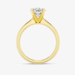 Classic 1.0ct oval solitaire moissanite ring top view